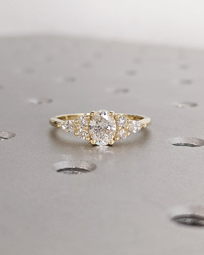 1.2 CT Round Solitaire Moissanite Engagement Ring