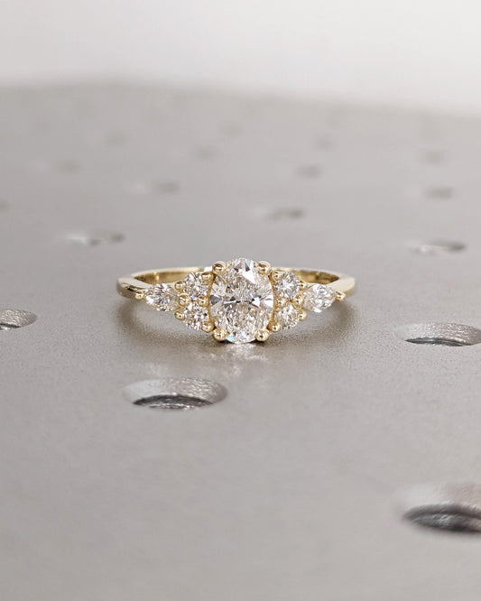 1.2 CT Round Solitaire Moissanite Engagement Ring