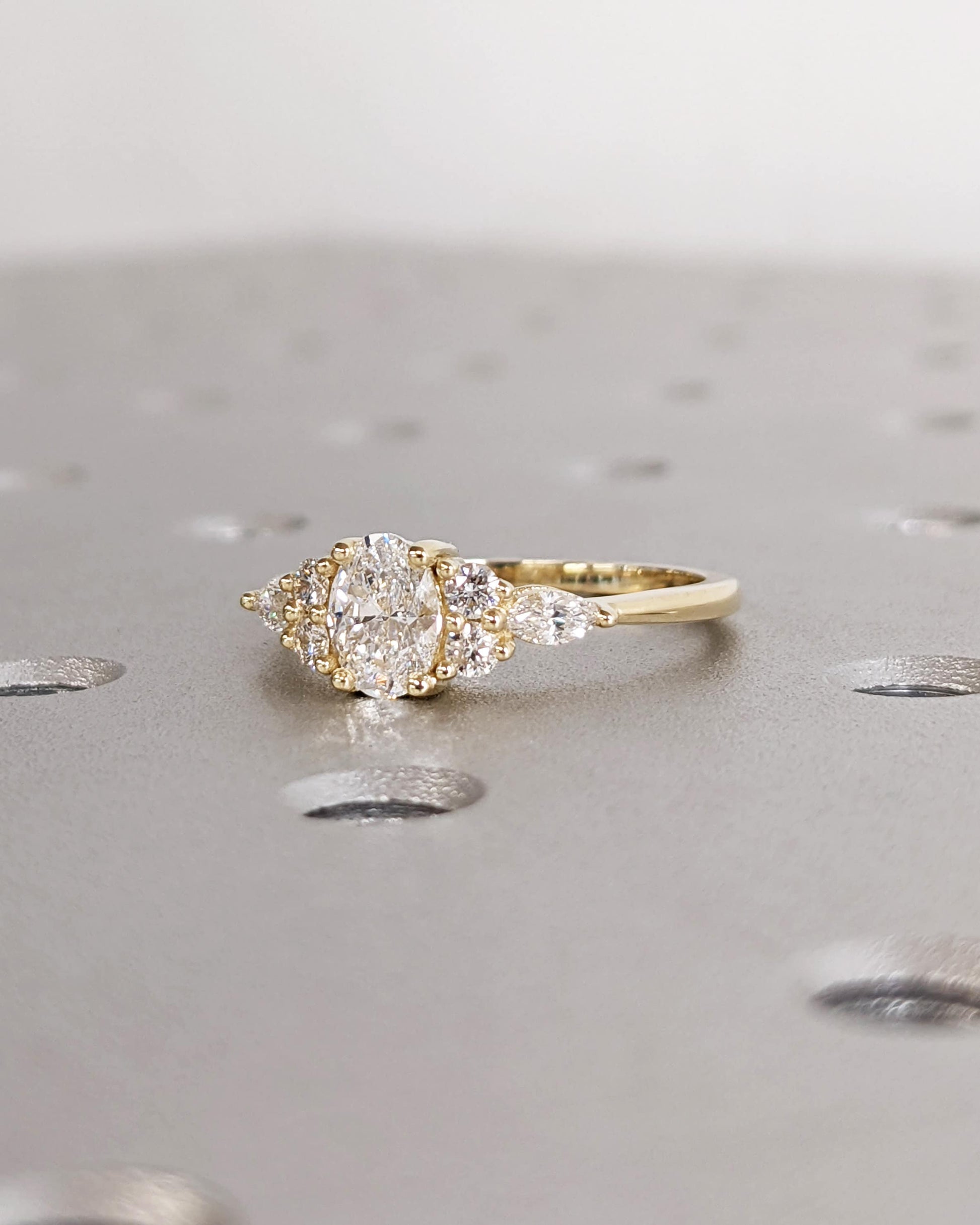 1.2 CT Round Solitaire Moissanite Engagement Ring