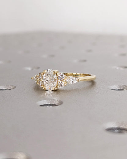 1.2 CT Round Solitaire Moissanite Engagement Ring