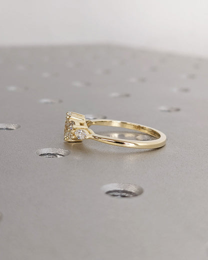 1.2 CT Round Solitaire Moissanite Engagement Ring