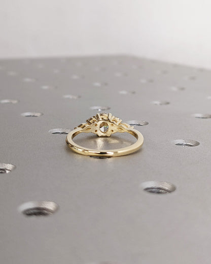 1.2 CT Round Solitaire Moissanite Engagement Ring