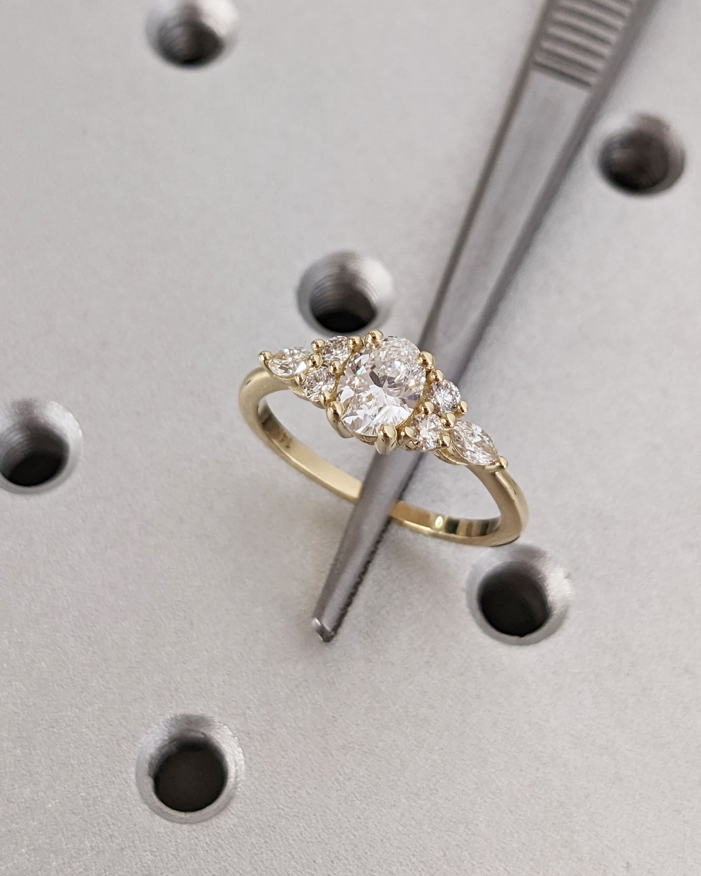 1.2 CT Round Solitaire Moissanite Engagement Ring