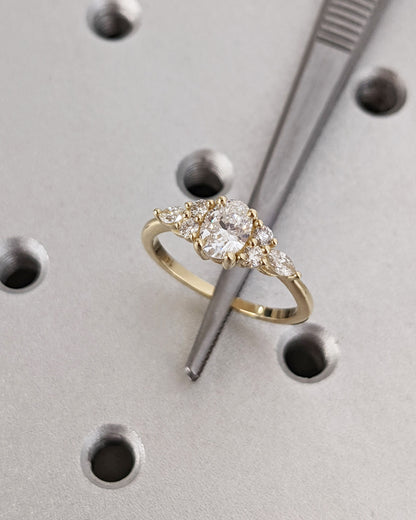 1.2 CT Round Solitaire Moissanite Engagement Ring