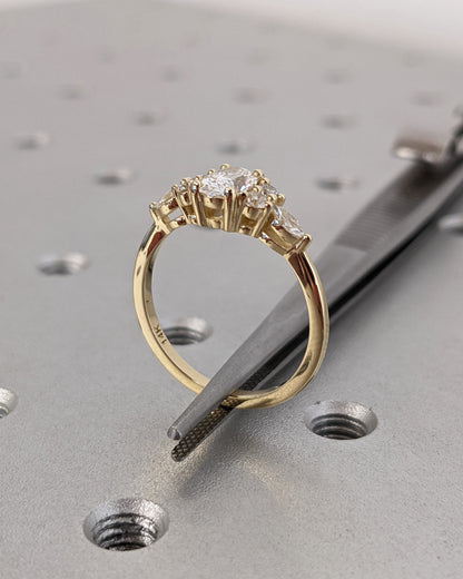 1.2 CT Round Solitaire Moissanite Engagement Ring