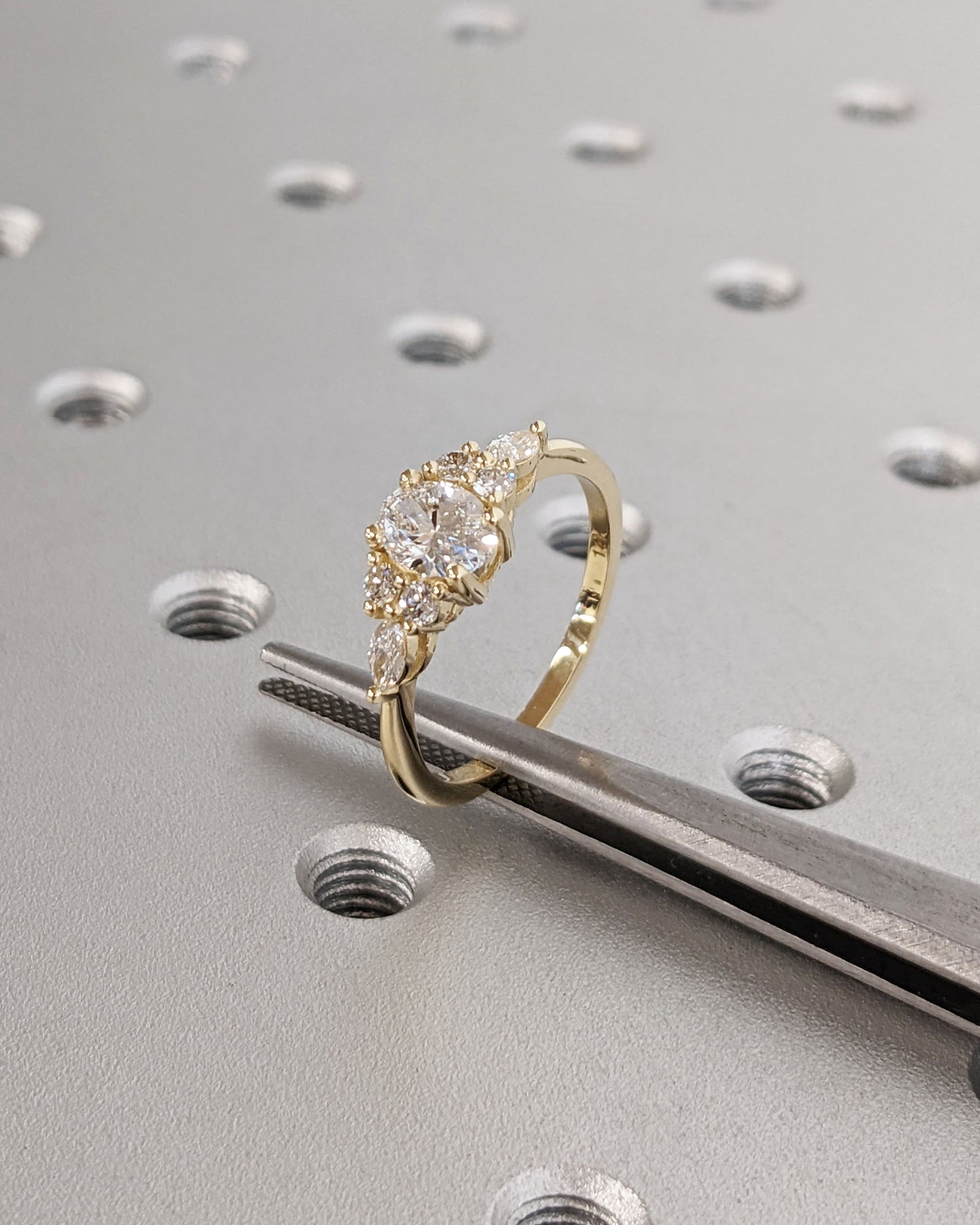 1.2 CT Round Solitaire Moissanite Engagement Ring