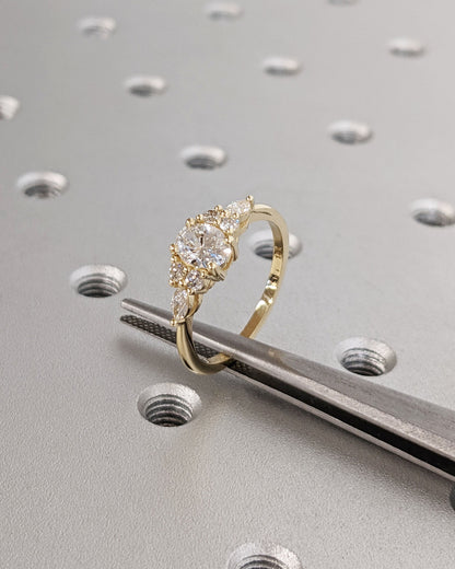 1.2 CT Round Solitaire Moissanite Engagement Ring