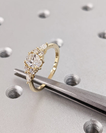 1.2 CT Round Solitaire Moissanite Engagement Ring