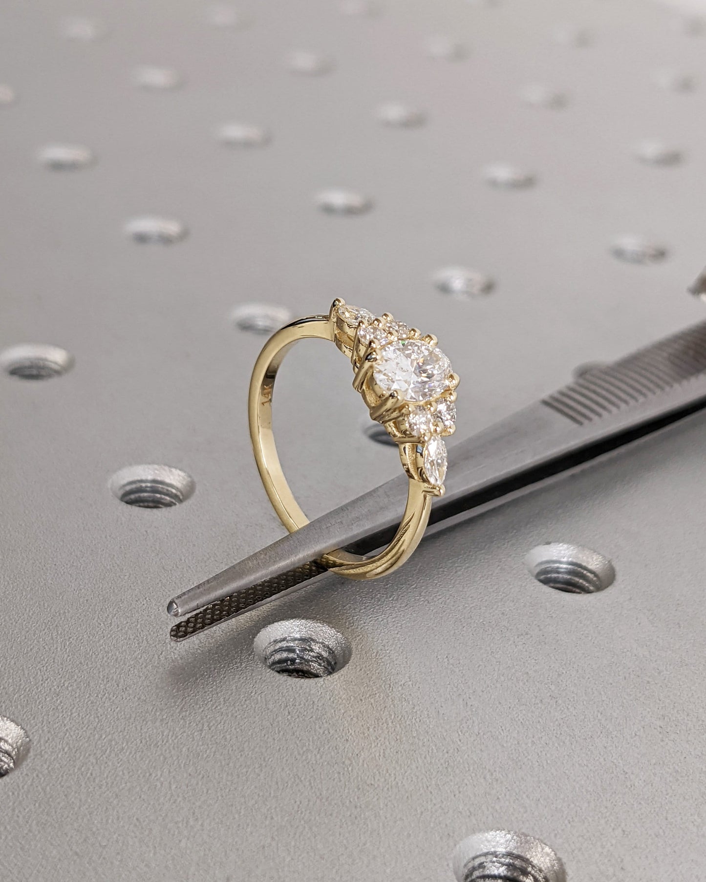 1.2 CT Round Solitaire Moissanite Engagement Ring