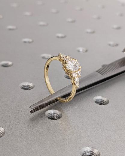 1.2 CT Round Solitaire Moissanite Engagement Ring
