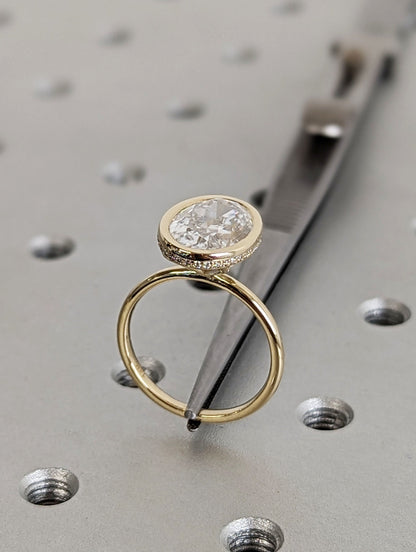 1.2 CT Round Solitaire Moissanite Engagement Ring