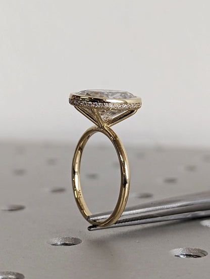 1.2 CT Round Solitaire Moissanite Engagement Ring