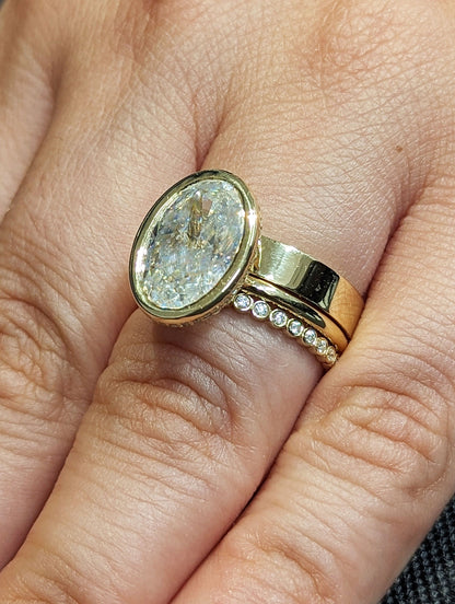 1.2 CT Round Solitaire Moissanite Engagement Ring