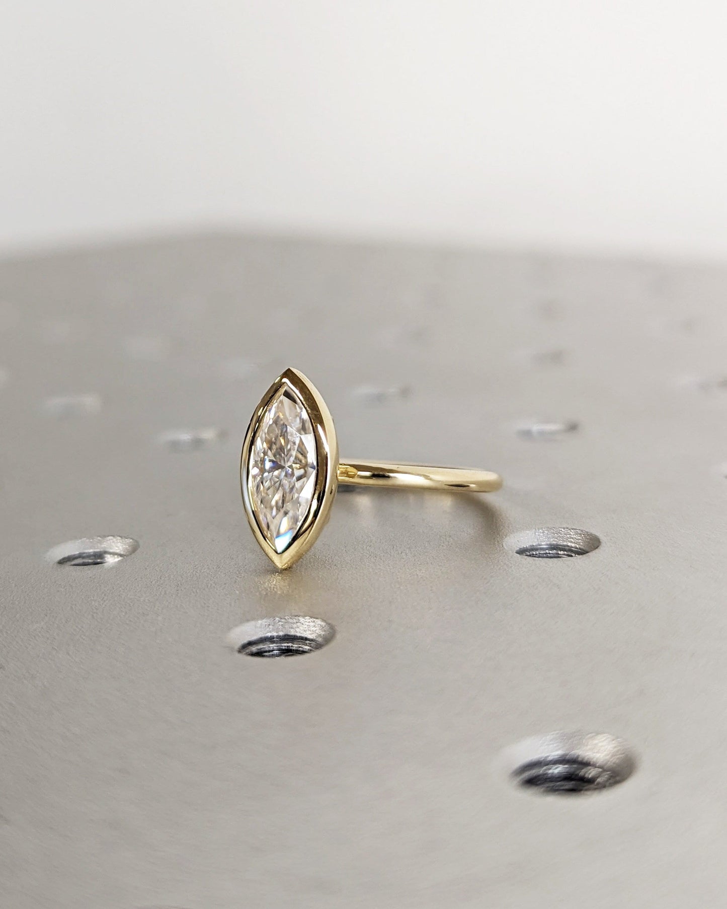 1.2 CT Round Solitaire Moissanite Engagement Ring