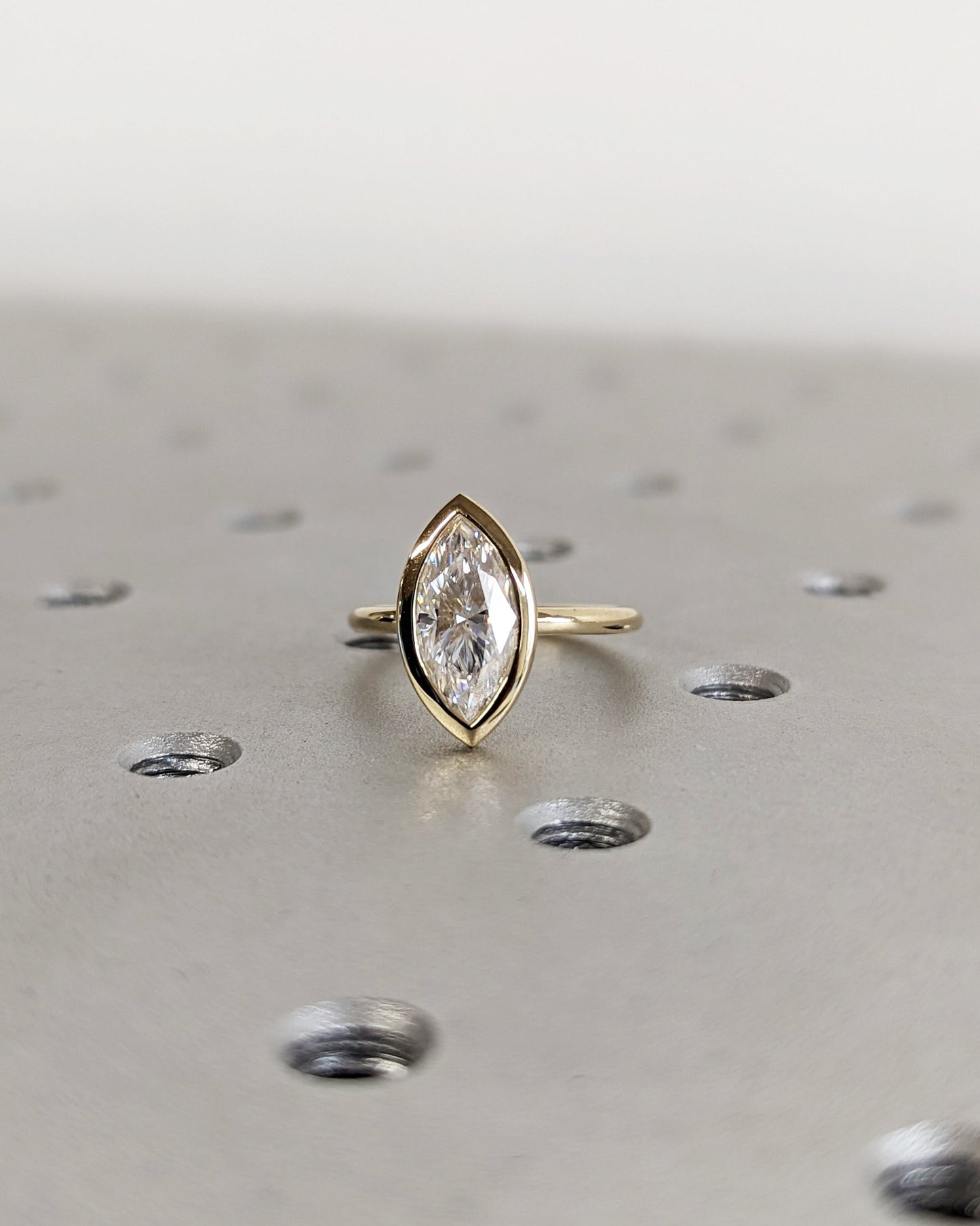 1.2 CT Round Solitaire Moissanite Engagement Ring