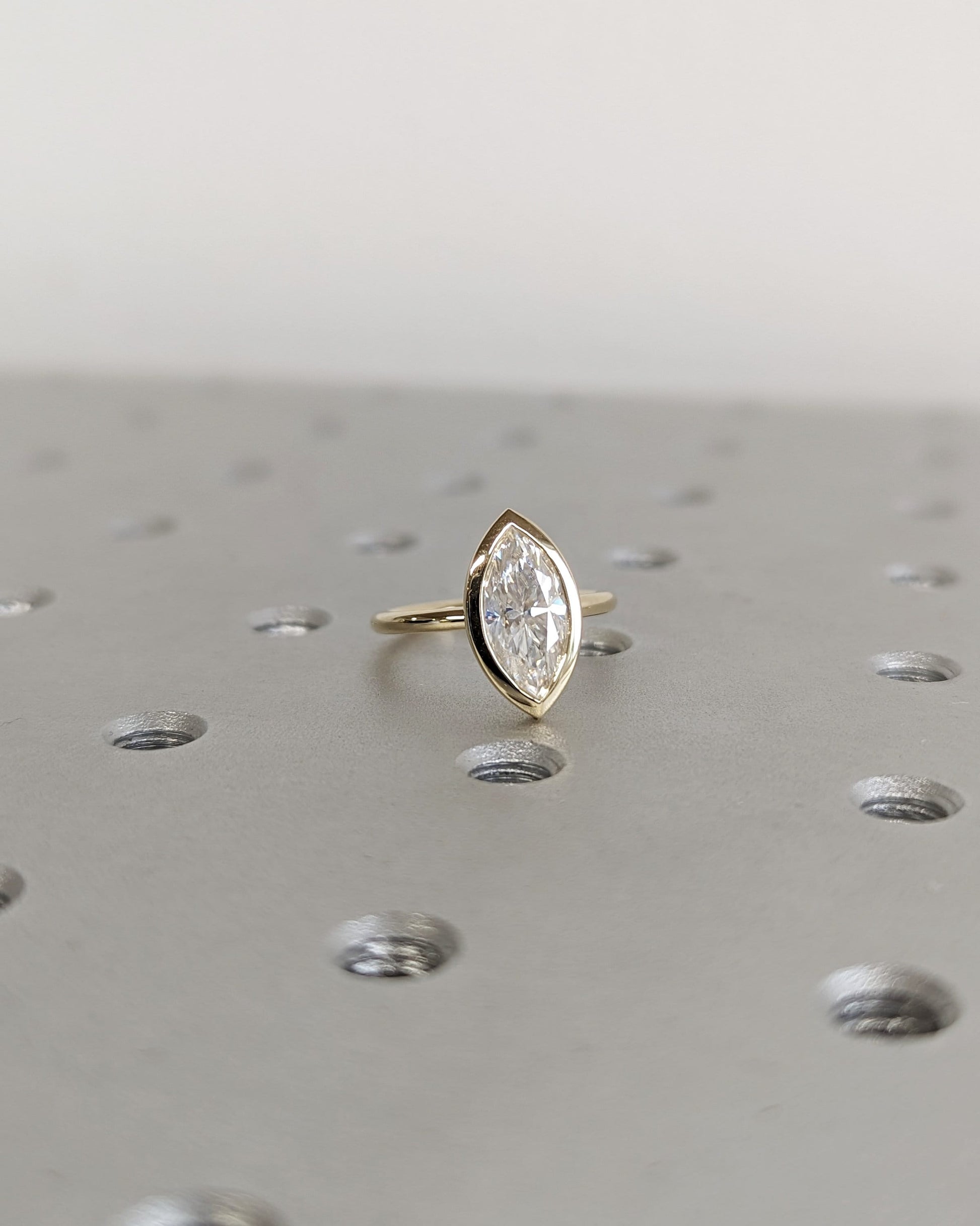 1.2 CT Round Solitaire Moissanite Engagement Ring