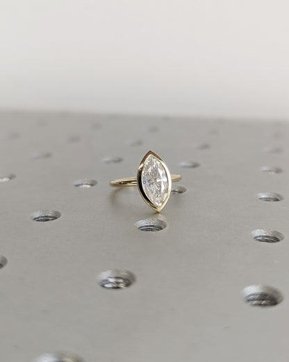 1.2 CT Round Solitaire Moissanite Engagement Ring