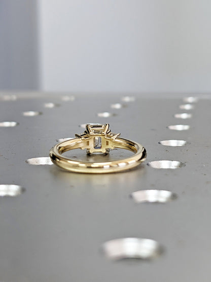 1.2 CT Round Solitaire Moissanite Engagement Ring
