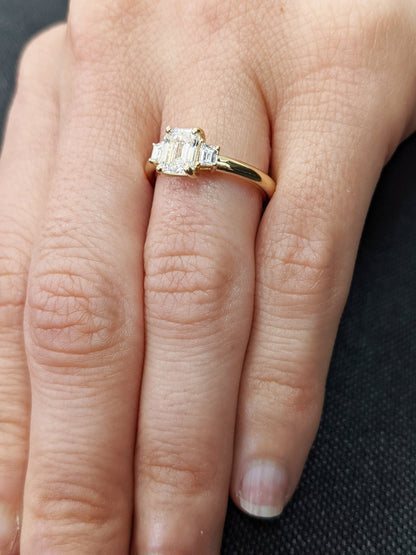 1.2 CT Round Solitaire Moissanite Engagement Ring