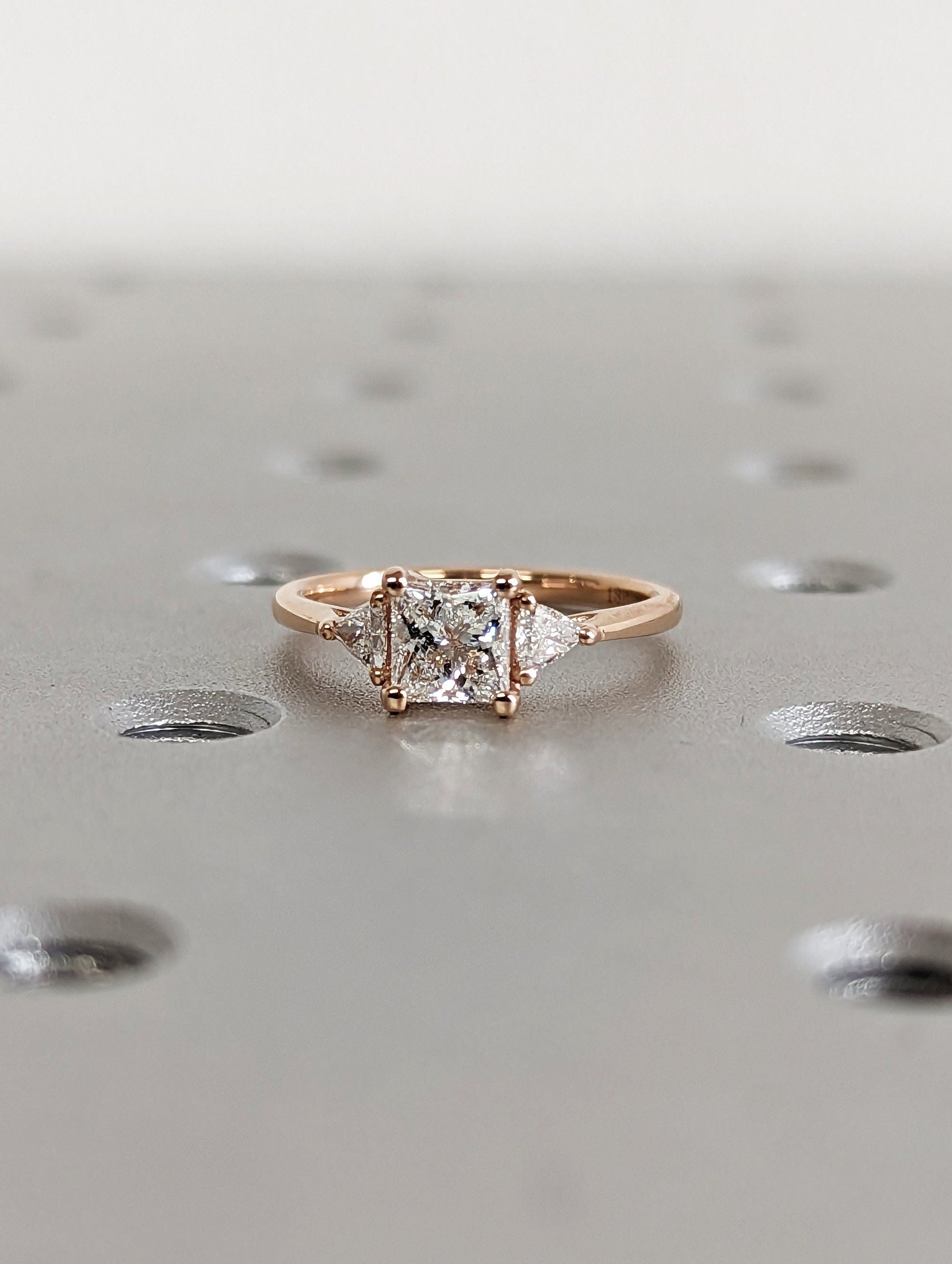1.2 CT Round Solitaire Moissanite Engagement Ring