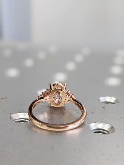 1.2 CT Round Solitaire Moissanite Engagement Ring