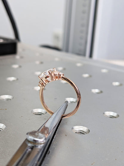 1.2 CT Round Solitaire Moissanite Engagement Ring
