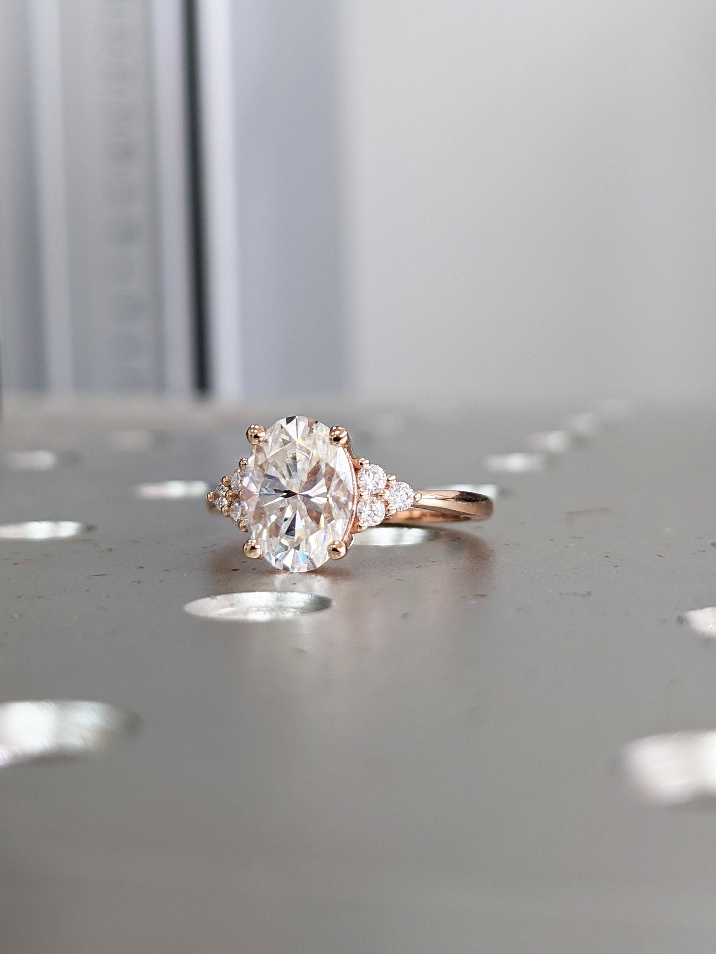 1.2 CT Round Solitaire Moissanite Engagement Ring