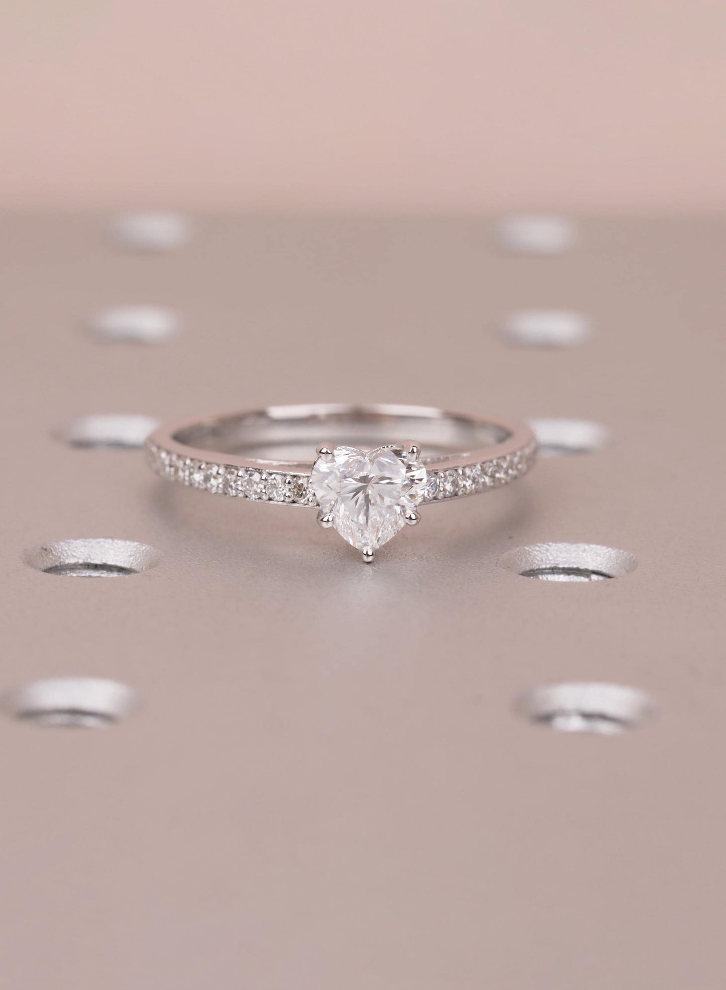 1.2 CT Round Solitaire Moissanite Engagement Ring