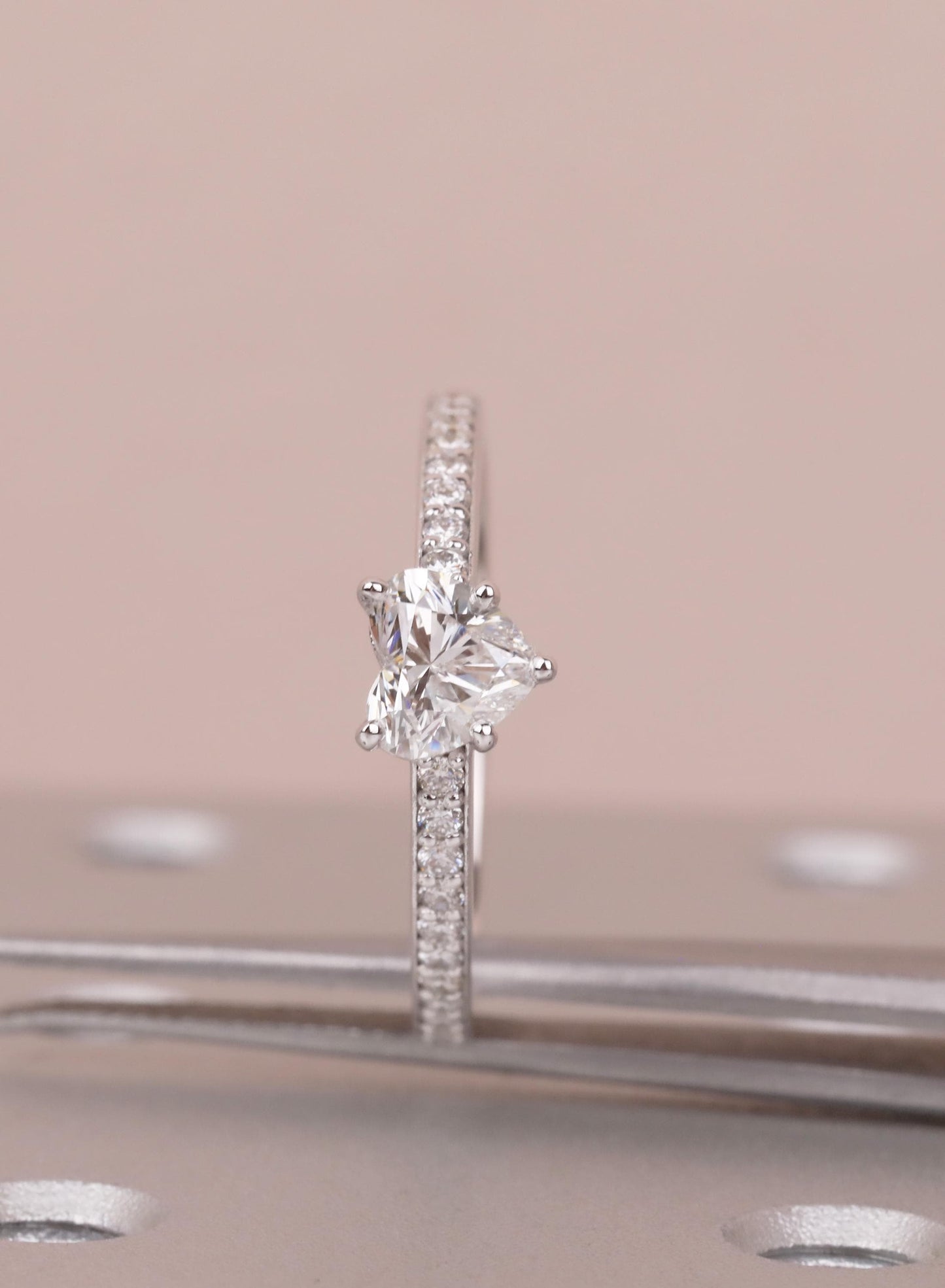 1.2 CT Round Solitaire Moissanite Engagement Ring