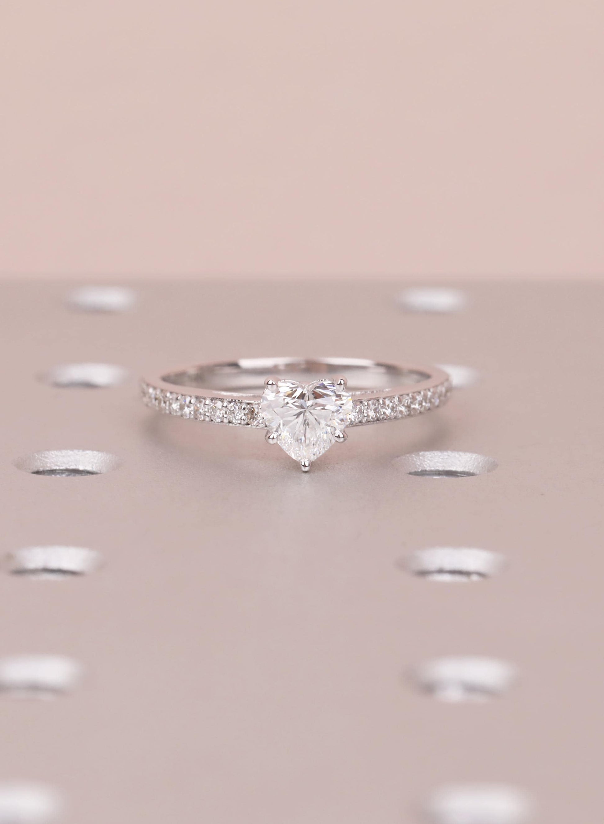 1.2 CT Round Solitaire Moissanite Engagement Ring