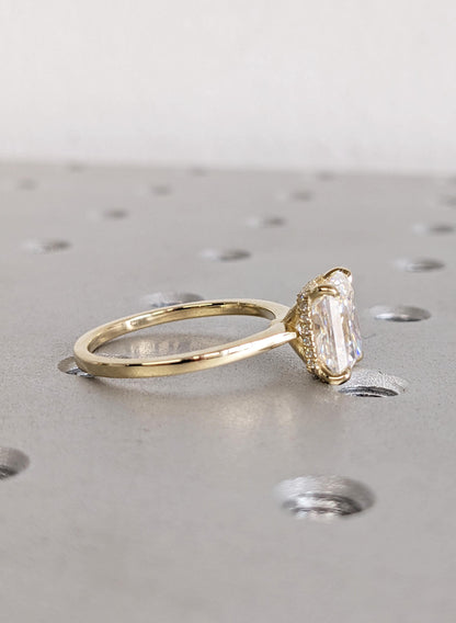 1.2 CT Round Solitaire Moissanite Engagement Ring