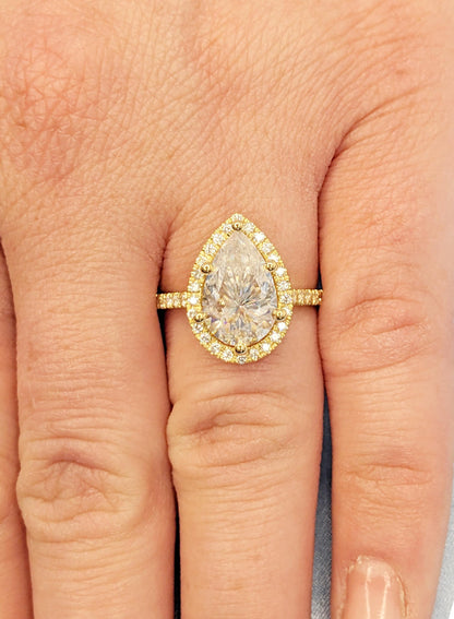 1.2 CT Round Solitaire Moissanite Engagement Ring