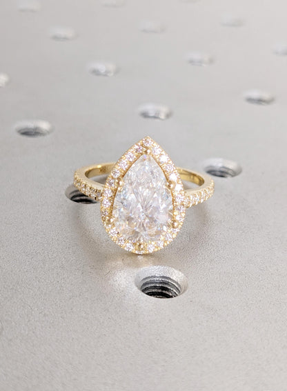 1.2 CT Round Solitaire Moissanite Engagement Ring