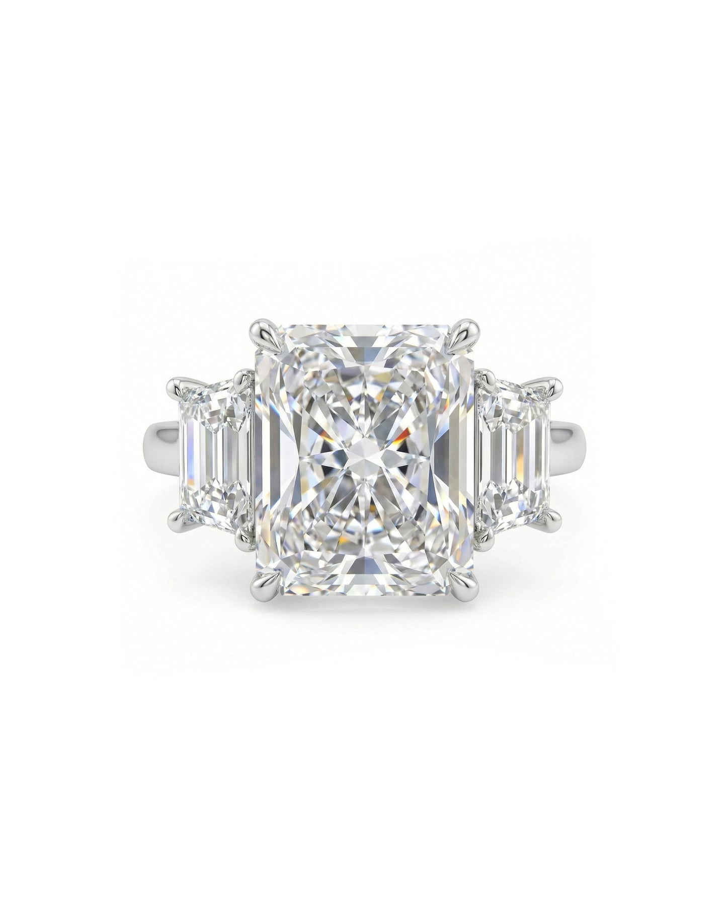 1.2 CT Round Solitaire Moissanite Engagement Ring