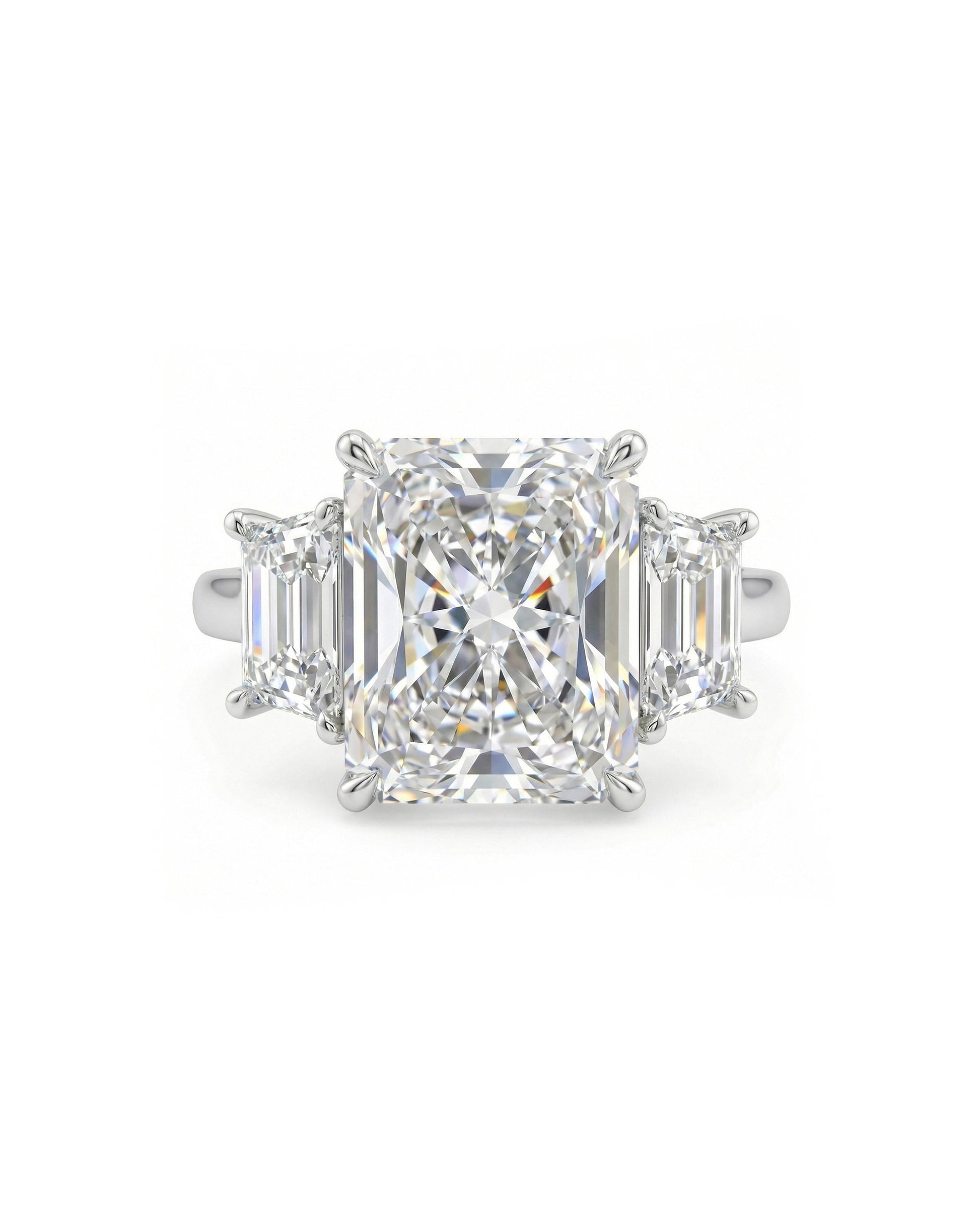 1.2 CT Round Solitaire Moissanite Engagement Ring