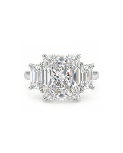 1.2 CT Round Solitaire Moissanite Engagement Ring