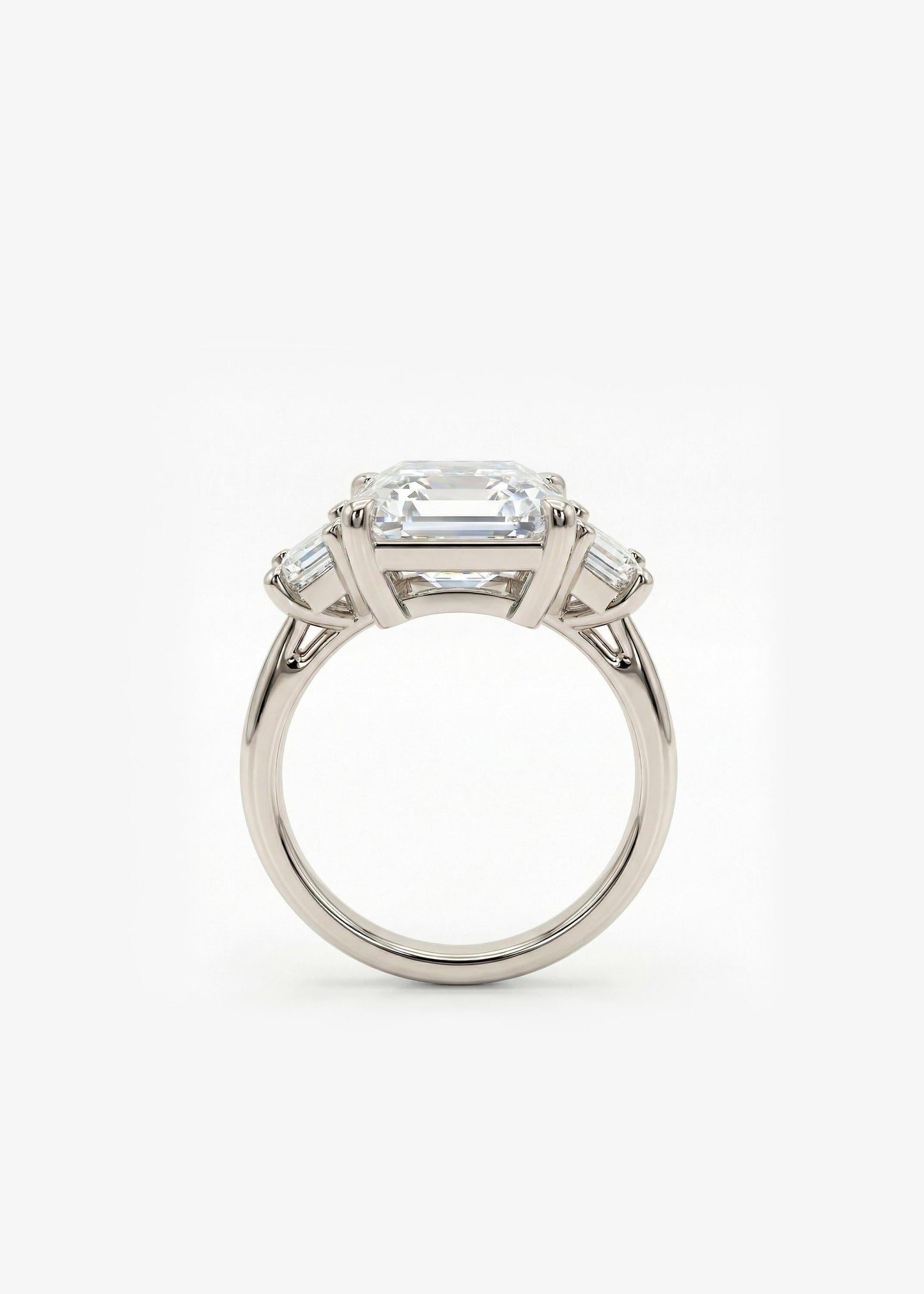 1.2 CT Round Solitaire Moissanite Engagement Ring