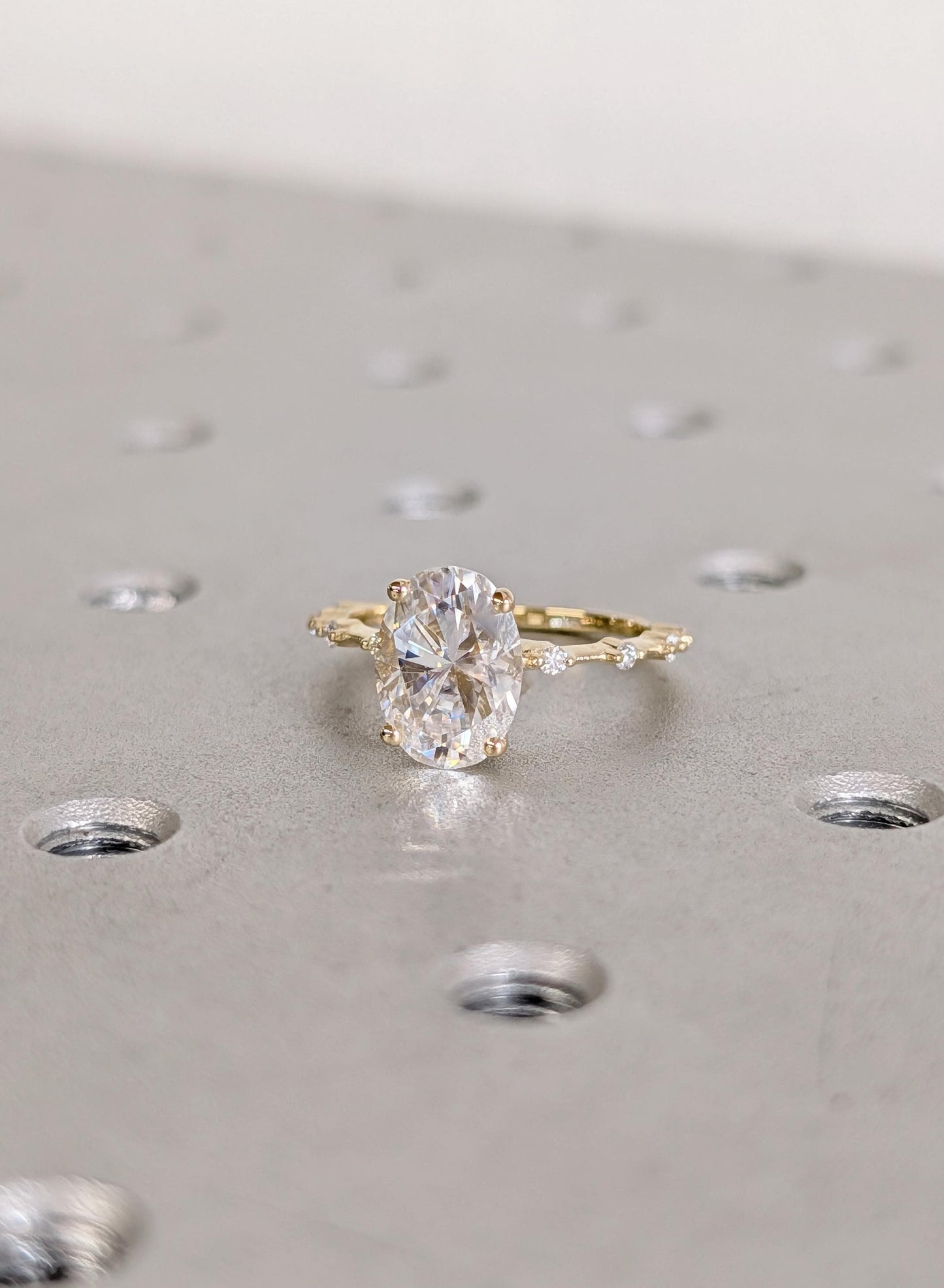 1.2 CT Round Solitaire Moissanite Engagement Ring