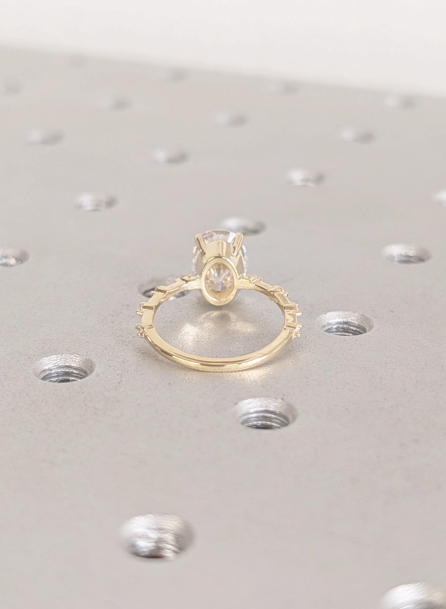 1.2 CT Round Solitaire Moissanite Engagement Ring