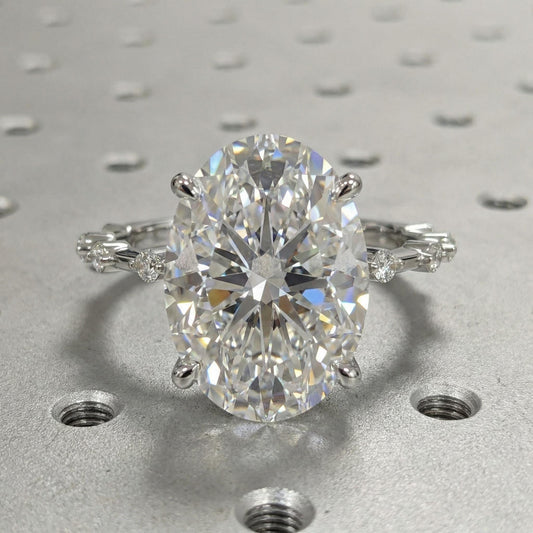 1.2 CT Round Solitaire Moissanite Engagement Ring