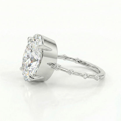 1.2 CT Round Solitaire Moissanite Engagement Ring