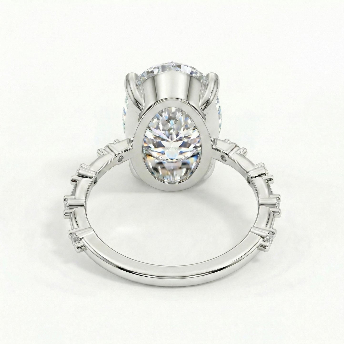 1.2 CT Round Solitaire Moissanite Engagement Ring