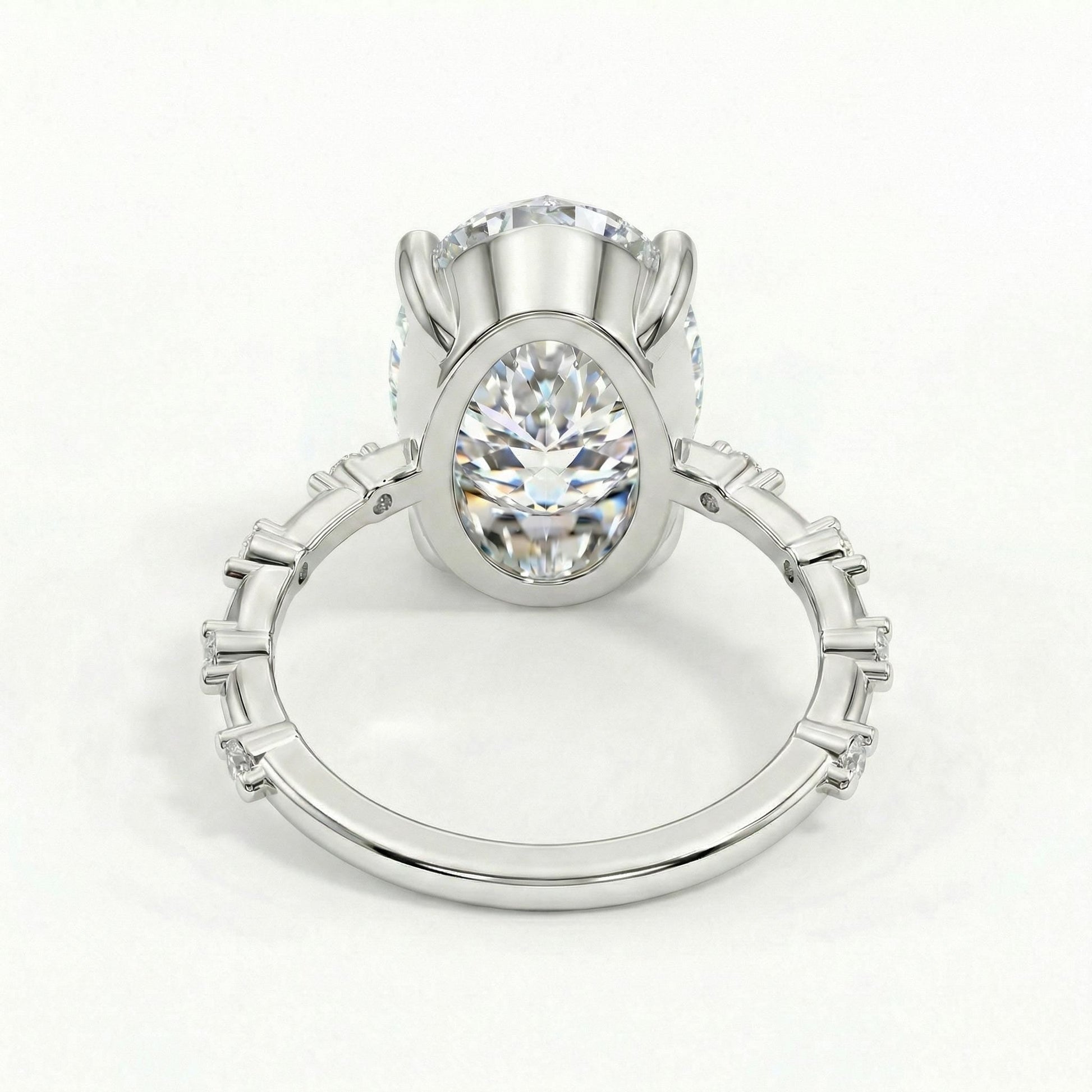 1.2 CT Round Solitaire Moissanite Engagement Ring