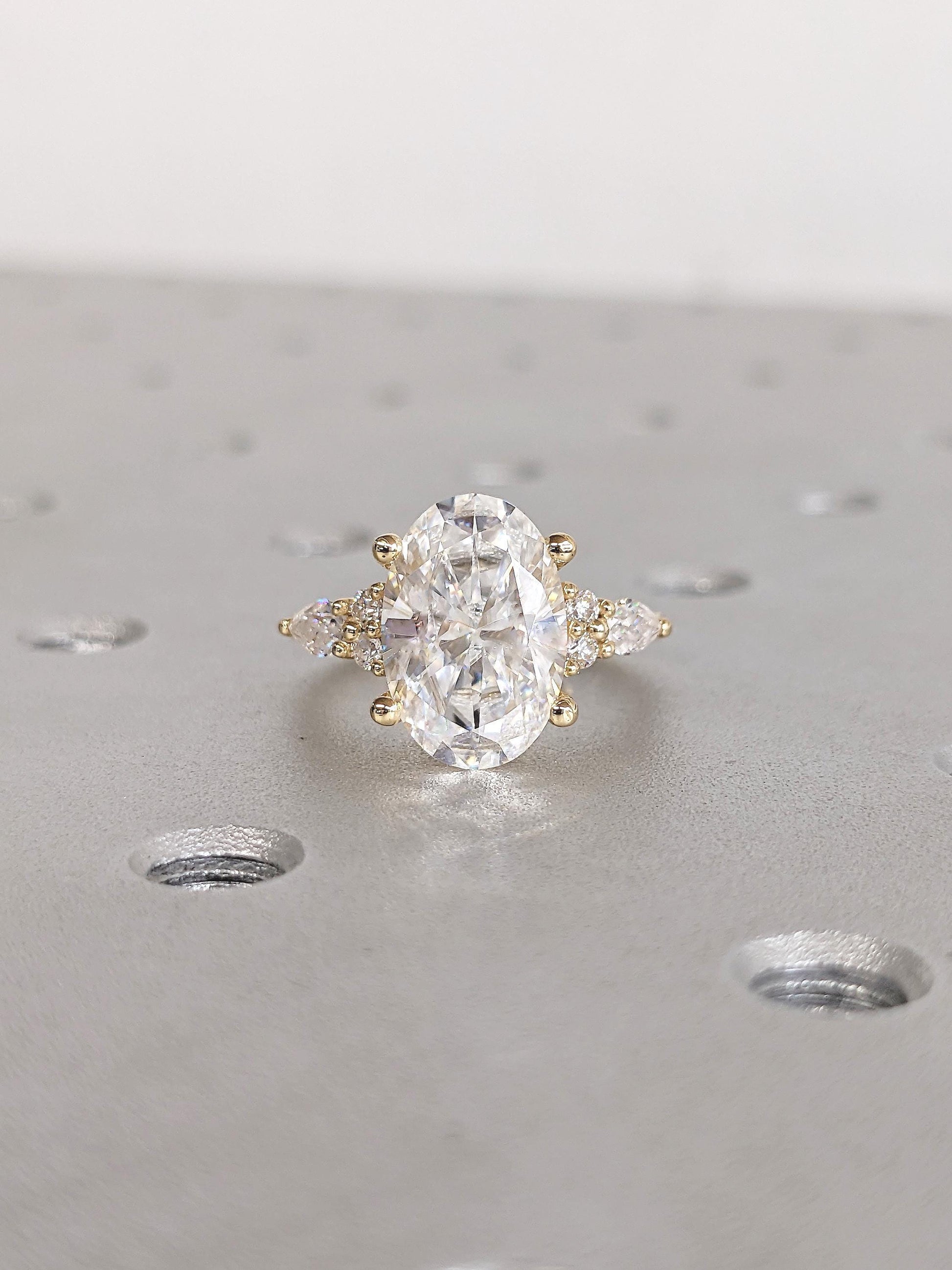 1.2 CT Round Solitaire Moissanite Engagement Ring