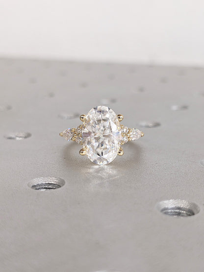 1.2 CT Round Solitaire Moissanite Engagement Ring
