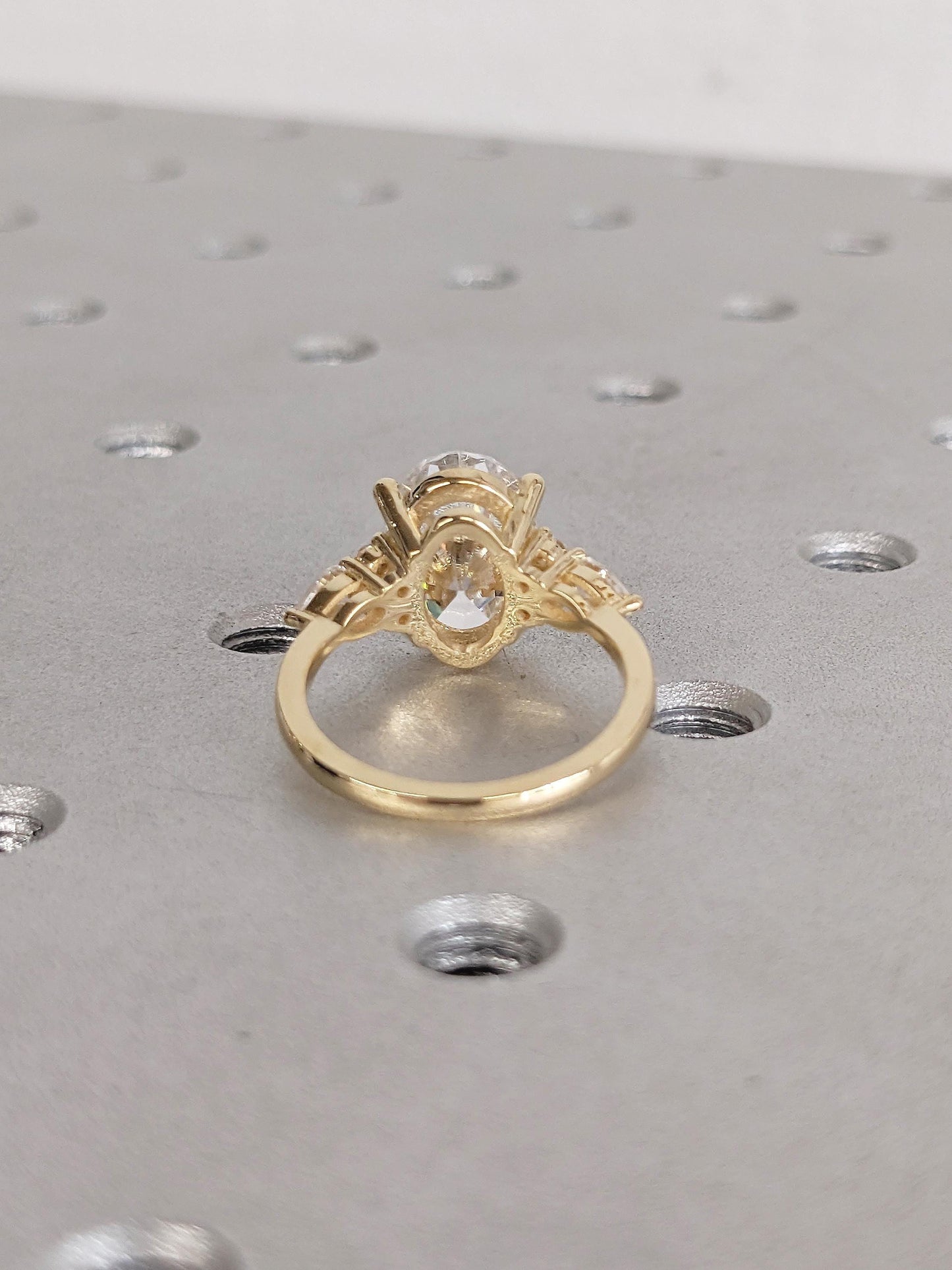 1.2 CT Round Solitaire Moissanite Engagement Ring