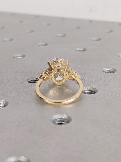 1.2 CT Round Solitaire Moissanite Engagement Ring