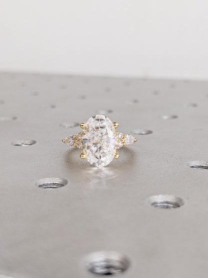 1.2 CT Round Solitaire Moissanite Engagement Ring