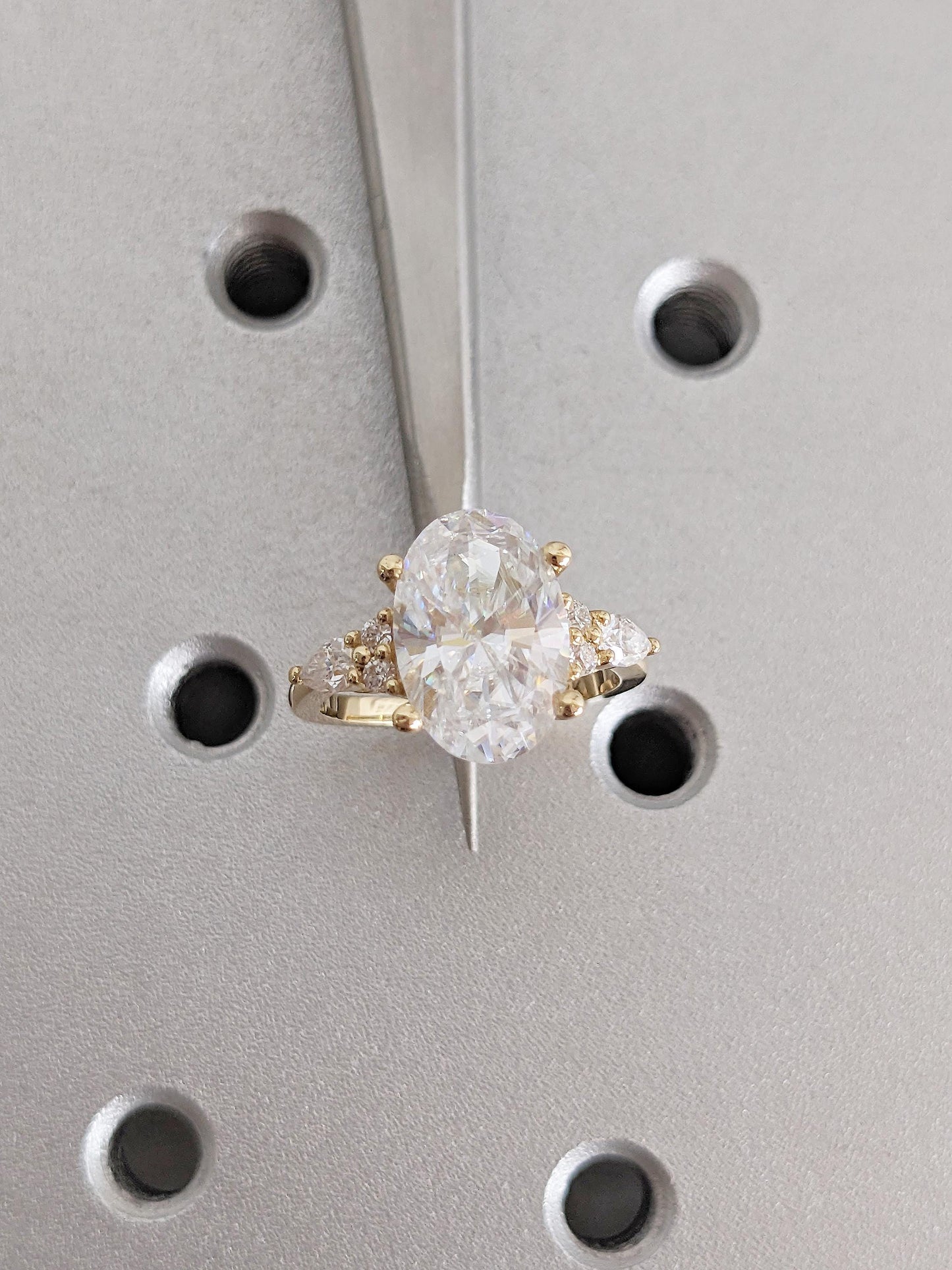 1.2 CT Round Solitaire Moissanite Engagement Ring