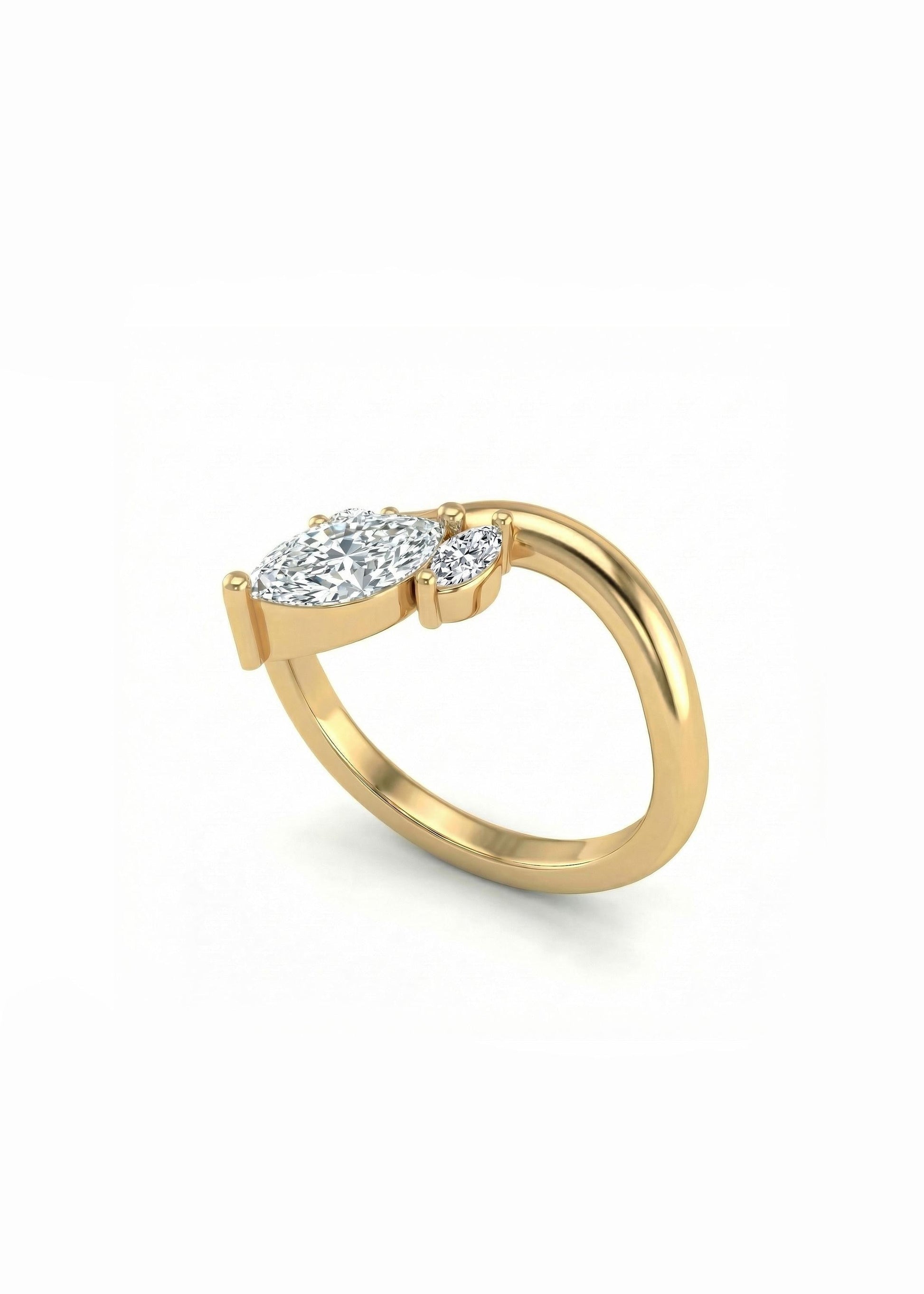 1.2 CT Round Solitaire Moissanite Engagement Ring